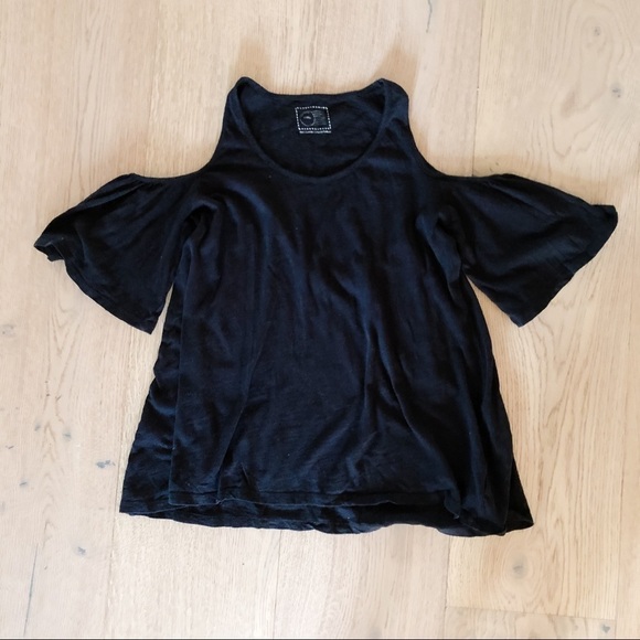 Anthropologie Promenade Open- Shoulder Top - Picture 2 of 3